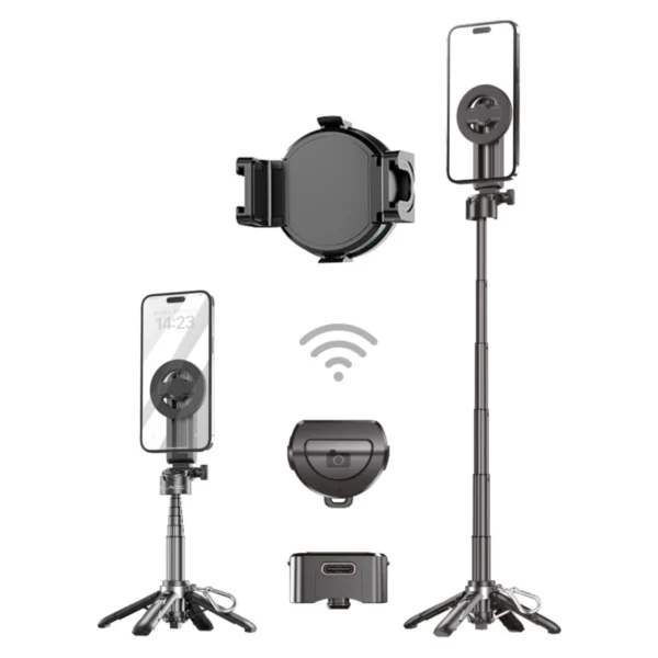 Blavec selfie stick Magsafe με τρίποδο 0.41m Coco mini P05 Black - Image 2