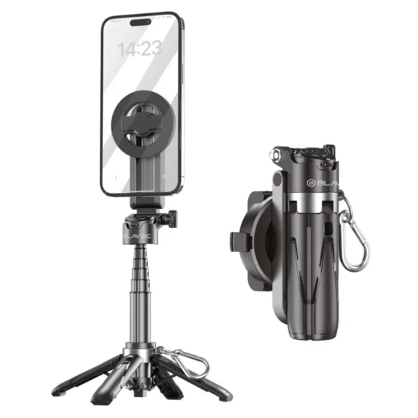 Blavec selfie stick Magsafe με τρίποδο 0.41m Coco mini P05 Black - Image 3