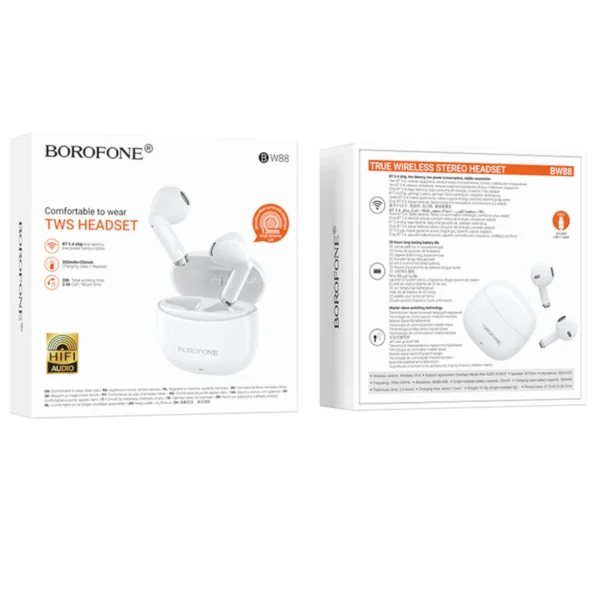 Borofone Bluetooth Ακουστικά BW88 White - Image 5