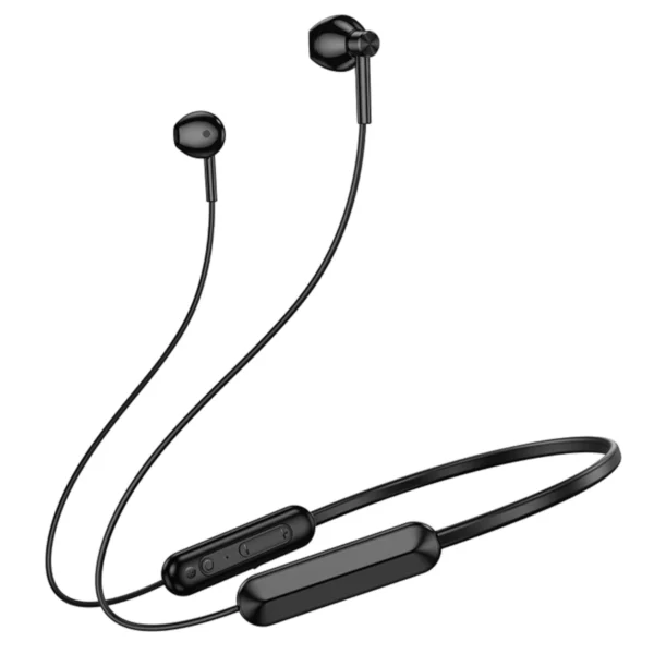 Borofone Bluetooth Ακουστικά με Καλώδιο Λαιμού BE70 Black - Image 5