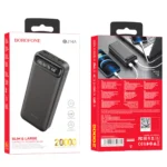 Borofone PowerBank 20.000mAh 2xUSB BJ14A Freeway Black