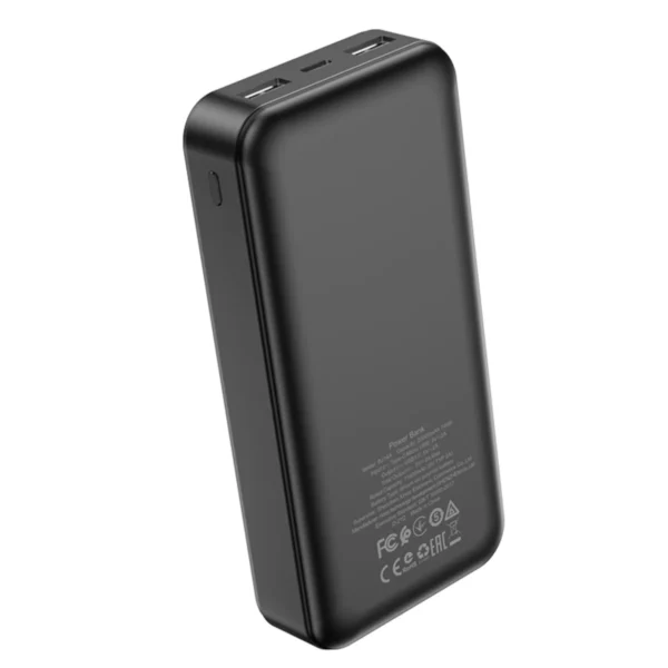 Borofone PowerBank 20.000mAh 2xUSB BJ14A Freeway Black - Image 4