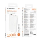 Borofone PowerBank 10.000mAh 2x USB, USB-C 22,5W BJ80 Clever White