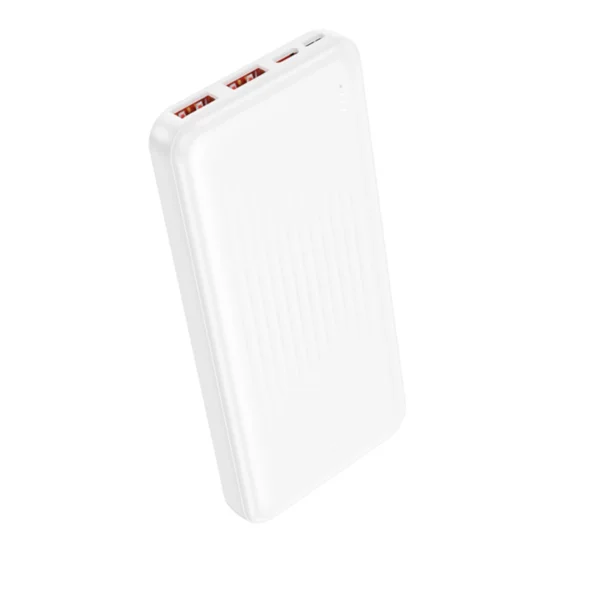 Borofone PowerBank 10.000mAh 2x USB, USB-C 22,5W BJ80 Clever White - Image 2