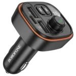 Borofone FM Transmitter,Φορτιστής Αυτοκινήτου,Bluetooth 2xUSB,1xUSB-C 15W BC59 Black - Image 7
