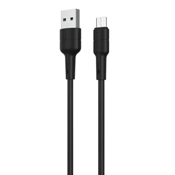 Borofone Καλώδιο USB-A to Micro USB 1m 2.4A BX30 Black - Image 2