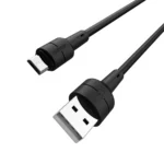 Borofone Καλώδιο USB-A to Micro USB 1m 2.4A BX30 Black - Image 3