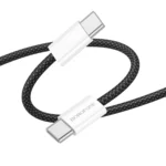 Borofone Καλώδιο USB-C to USB-C 1m 60W BX103 Black - Image 2