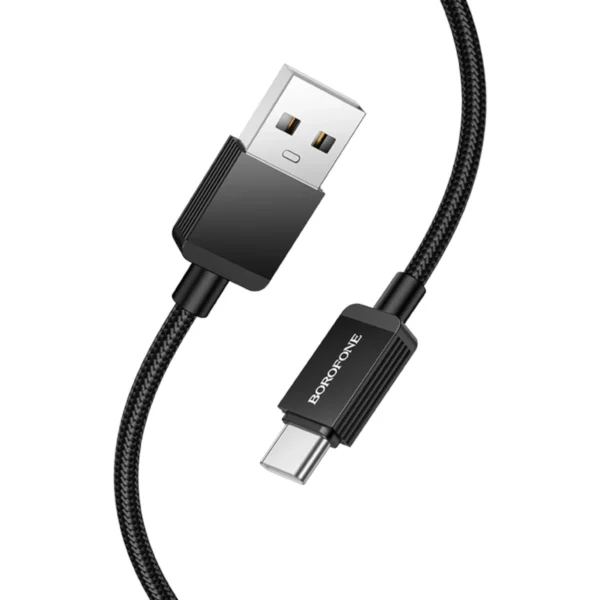 Borofone Καλώδιο USB to USB-C 1m 3A BX120 Black - Image 4