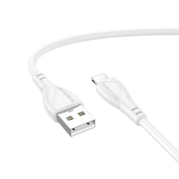Borofone Καλώδιο Usb A to Lightning 1m 2.4A BX121 White - Image 2