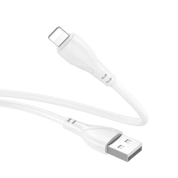 Borofone Καλώδιο Usb A to Lightning 1m 2.4A BX121 White - Image 3