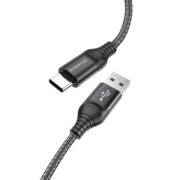 Borofone Καλώδιο USB to USB-C 1m 3A BX56 Black - Image 2