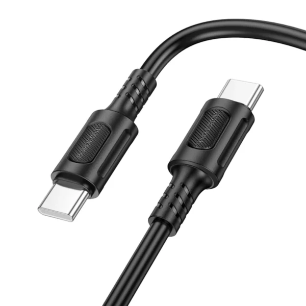 Borofone Καλώδιο USB-C to USB-C 1m 60W BX111 Black - Image 2