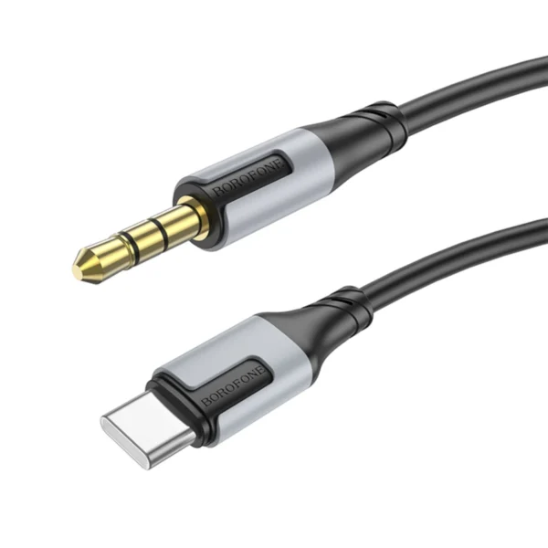 Borofone Καλώδιο ήχου Type C to Jack Male 3.5mm 1m Black BL19 - Image 5