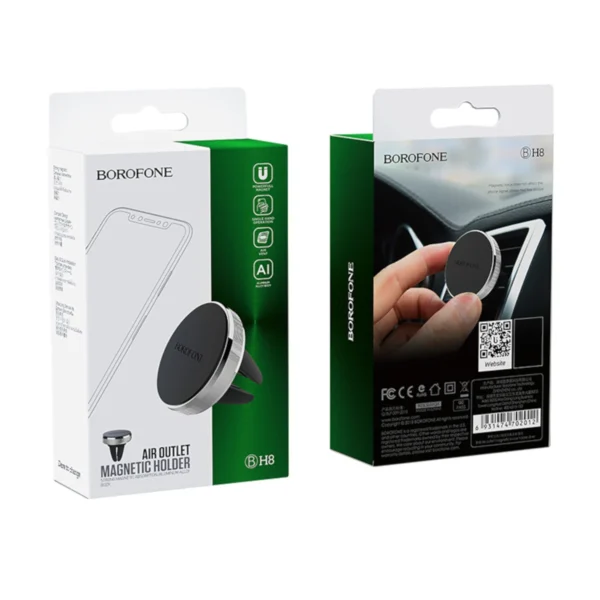 Borofone Μαγνητική βάση για αεραγωγό Black BH8 - Image 4