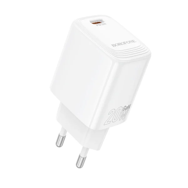 Borofone Φορτιστής USB-C Gan 20W BN26 White - Image 3