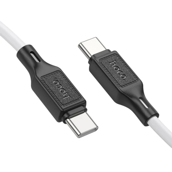 Hoco Καλώδιο USB-C to USB-C 1m 60W X90 White - Image 2