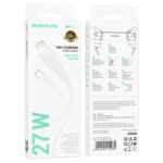 Borofone Καλώδιο USB-C to Lightning 1m 27W BX111 White