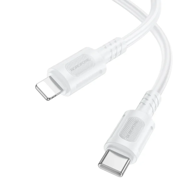 Borofone Καλώδιο USB-C to Lightning 1m 27W BX111 White - Image 2