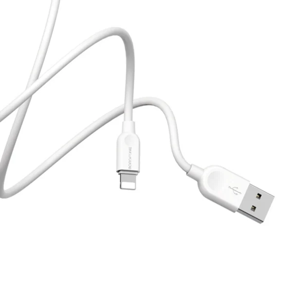 Borofone Καλώδιο USB to Lightning 3m 2.4A BX14 Linkjet White - Image 3