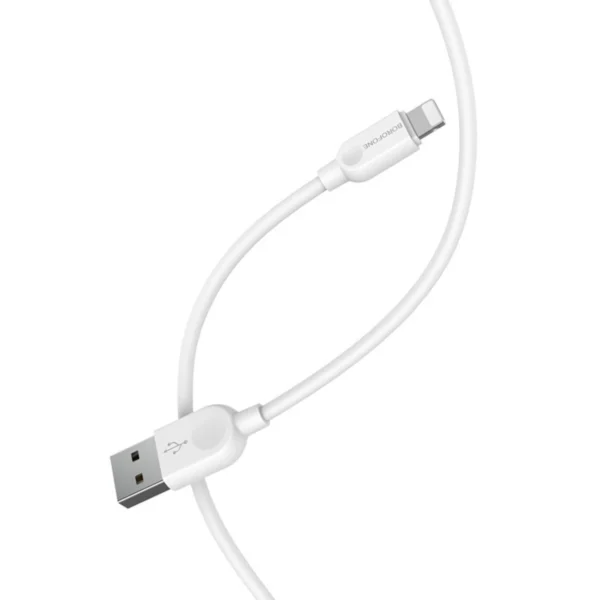 Borofone Καλώδιο USB to Lightning 3m 2.4A BX14 Linkjet White - Image 7