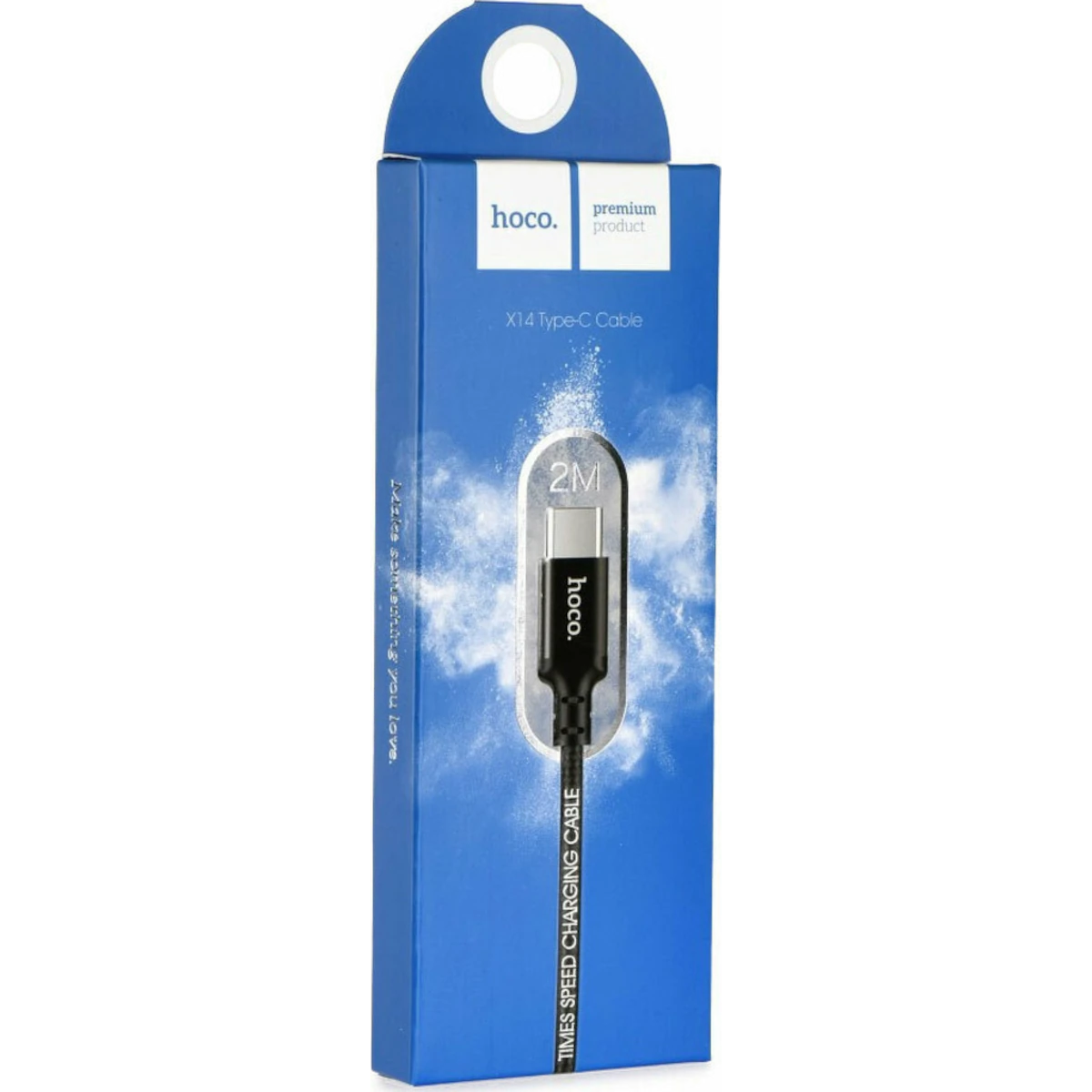 hoco-x14-braided-usba-usbc-2a-2m-black-0.webp Hoco Καλώδιο USB to USB-C 2m 3A X14 Black - Image 1