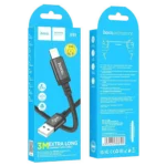 Hoco Καλώδιο USB to Lightning 3m 2.4A X91 Black