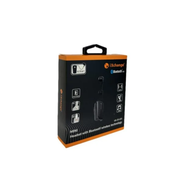 iXchange Retractable Bluetooth Ακουστικό UA25 Mini Black - Image 2