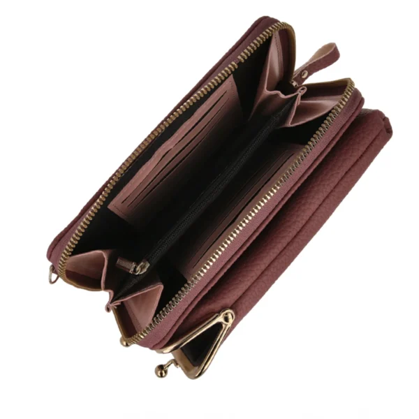 Τσαντάκι Πορτοφόλι με Θήκη Κινητού Pink - Image 3