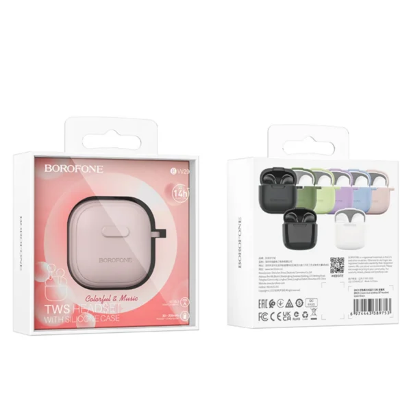 Borofone Bluetooth Ακουστικά BW29 Pink - Image 2