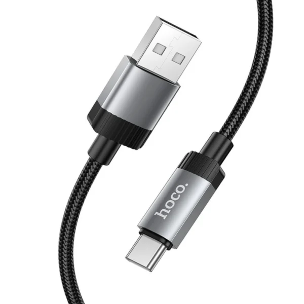 Hoco Καλώδιο USB to USB-C 1m 3A X117 Black - Image 2