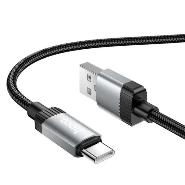 Hoco Καλώδιο USB to USB-C 1m 3A X117 Black - Image 3