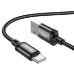 Hoco Καλώδιο USB to USB-C 1m 3A X89 Black - Image 2