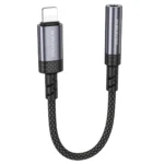 Borofone Καλώδιο Ηχου Lightning to Jack 3.5mm Female BV24 Grey - Image 2