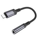 Borofone Καλώδιο Ηχου Lightning to Jack 3.5mm Female BV24 Grey - Image 5