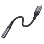 Borofone Καλώδιο Ηχου Lightning to Jack 3.5mm Female BV24 Grey - Image 6