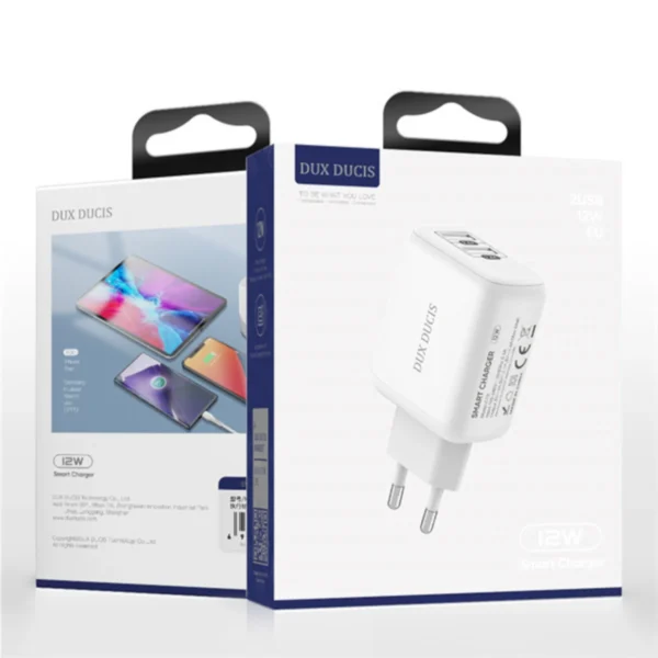 Dux Ducis Φορτιστής 2xUSB 12W C10 White - Image 2