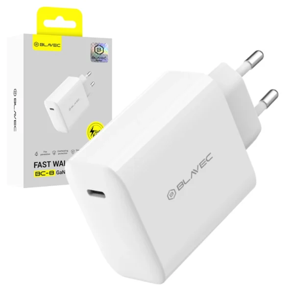 Blavec Φορτιστής USB-C Gan4 65W BC-8 White - Image 3