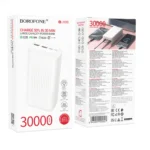 Borofone PowerBank 30.000mAh 2x USB/1x Type-C 22.5W BJ80B Clever White