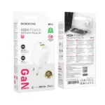 Borofone Φορτιστής USB/USB-C 30W BN29 Fuente White