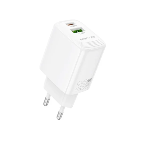 Borofone Φορτιστής USB/USB-C 30W BN29 Fuente White - Image 5