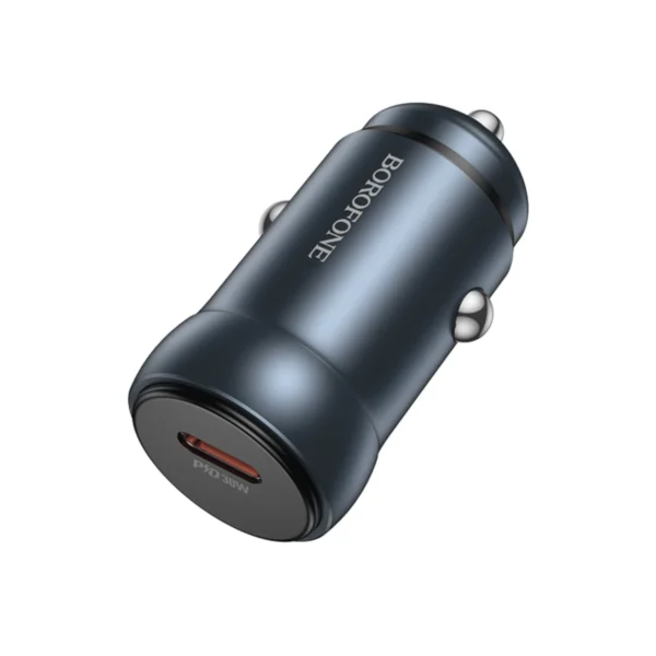 Borofone Φορτιστής Αυτοκινήτου USB-C 30W BZ32 Fresh Gray - Image 3