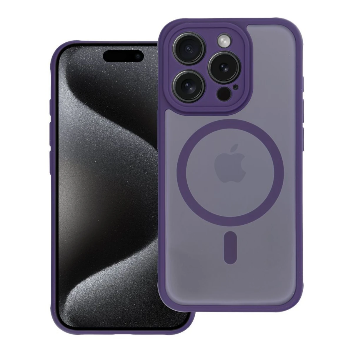 Full Matte Mag Cover Θήκη iPhone 14 Purple 0 Full Matte Mag Cover Θήκη iPhone 15 Pro - Image 1