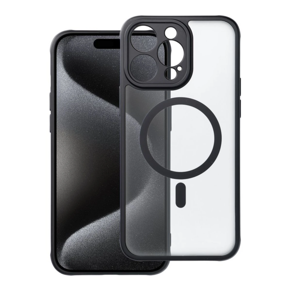 Full Matte Mag Cover Θήκη iPhone 15 Pro Max Black 0 Full Matte Mag Cover Θήκη iPhone 15 Pro Max - Image 1