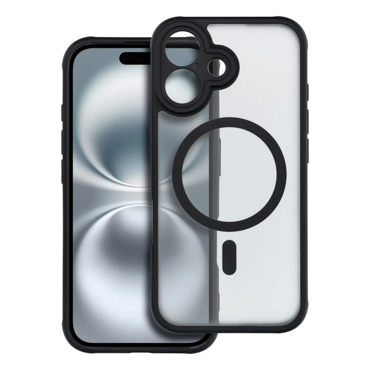 Full Matte Mag Cover Θήκη iPhone 16 Black 0 Full Matte Mag Cover Θήκη iPhone 16 Black - Image 1
